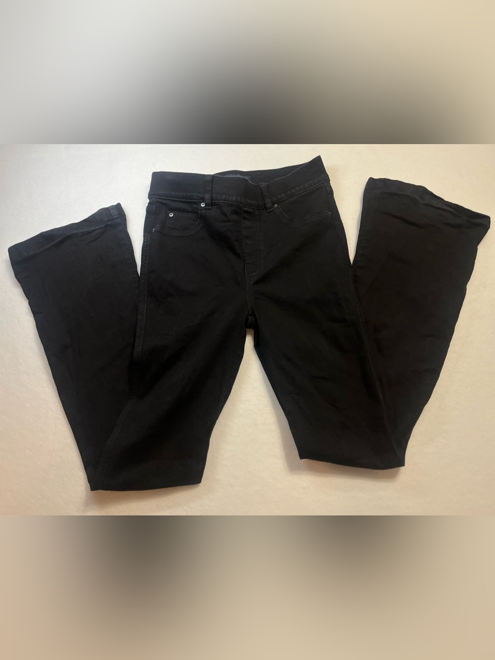 SPANX Black Flare Jeans Wide Leg